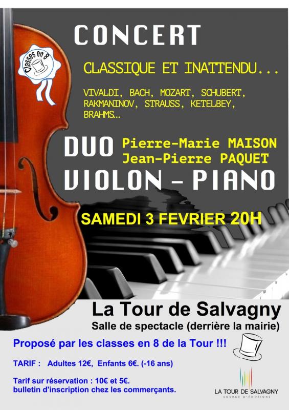 Affiche concert classes en 8